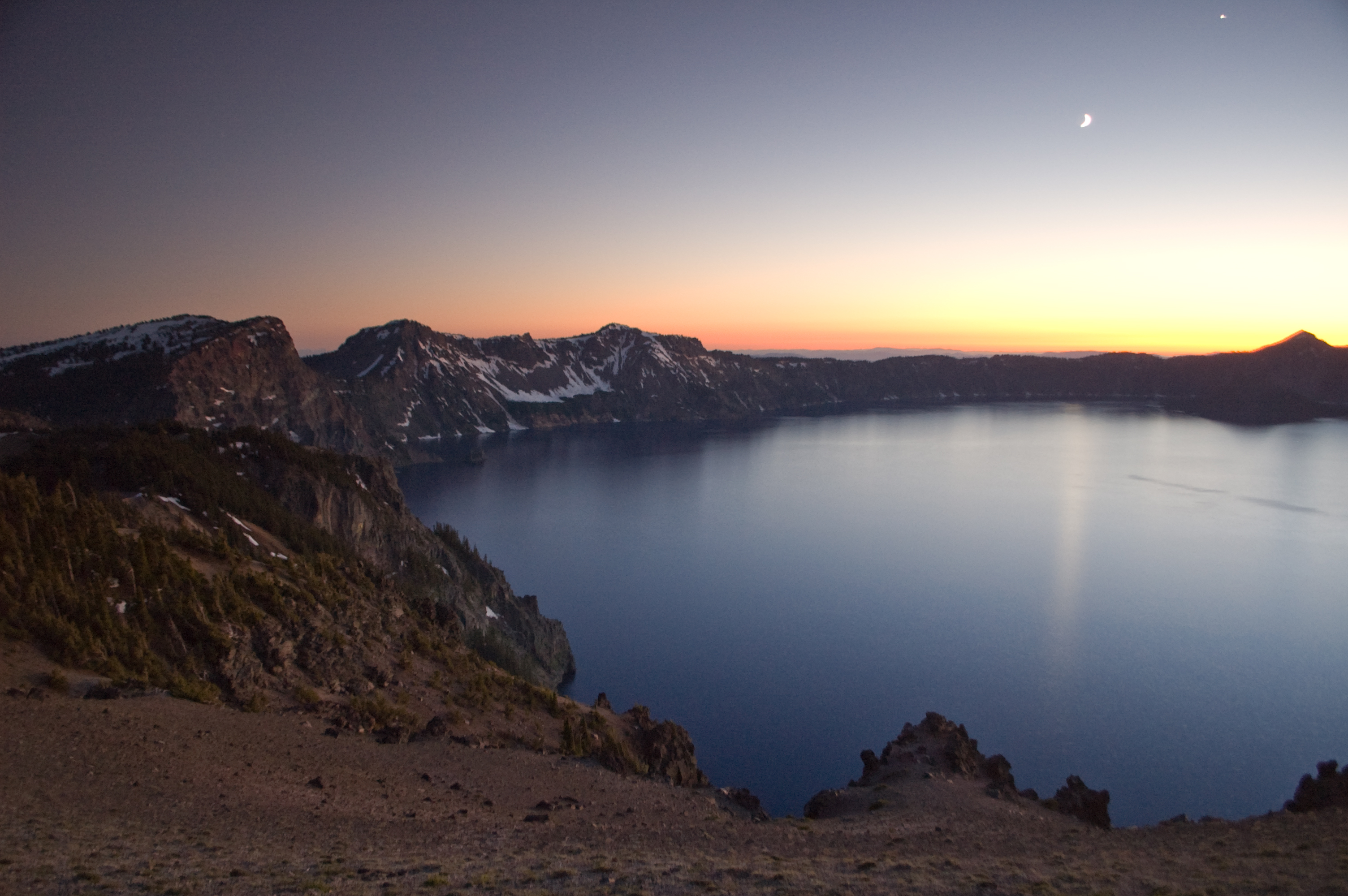 Crater Lake at Dusk