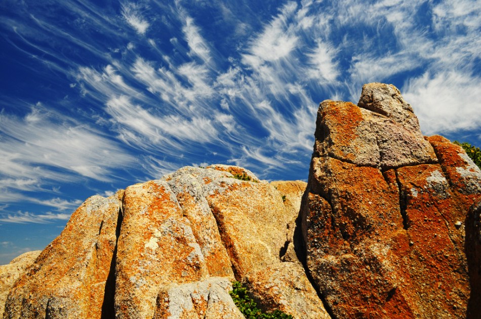 Cirrus clouds above Lover's Point, Monterey, CA