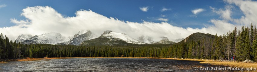 Peaks and Clouds from Bierstadt Lake