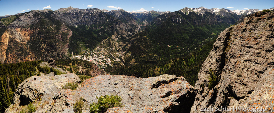 Panorama from the summit of Twin Peaks, Ouray, CO