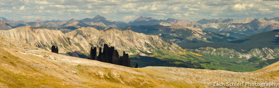 Panorama from the summit of North Baldy Peak