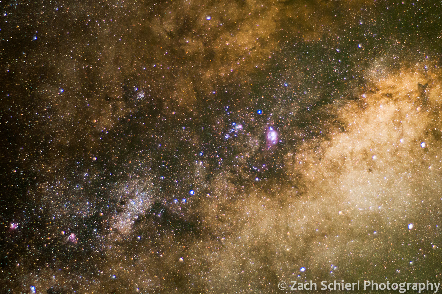 Milky Way center close-up