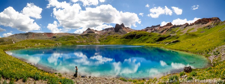 Panorama of Ice Lake, San Juan Mountains