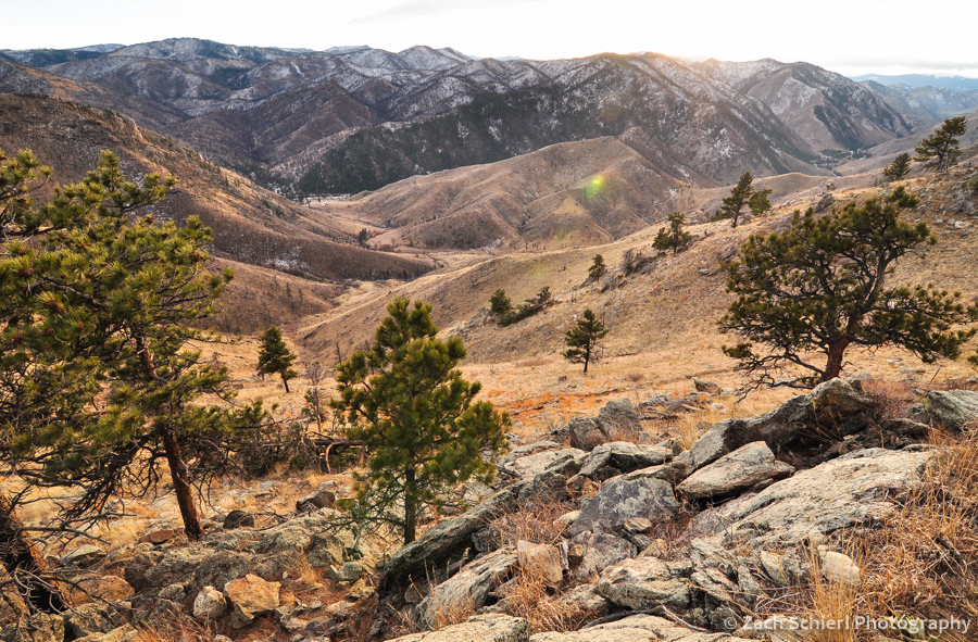 Sunset above Poudre Canyon