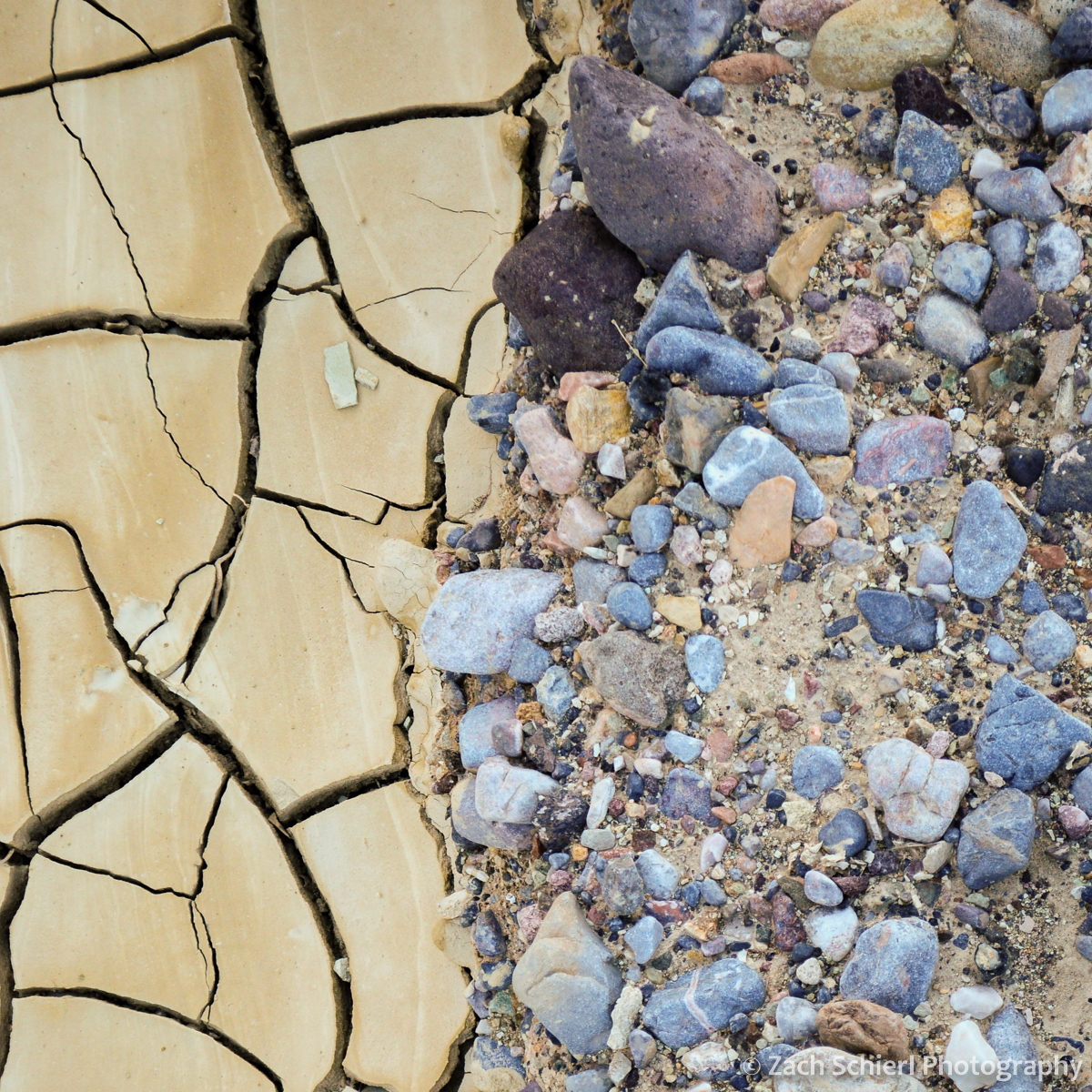 Flood deposits in Gower Gulch, Death VAlley National Park