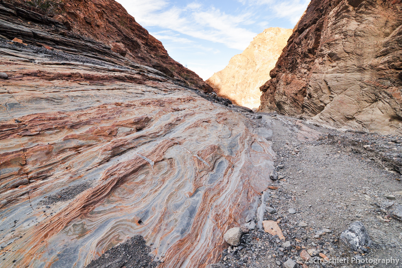 Rock patters in Mosaic Canyon, Death Valley National Park
