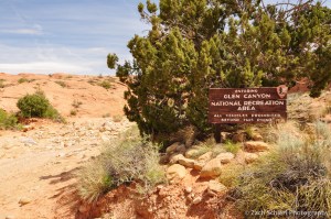 Sign along Hurricane Wash, Utah