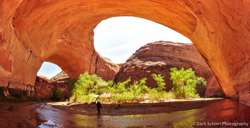 ALcove and Jacob Hamblin Arch, Coyote Gulch, Utah
