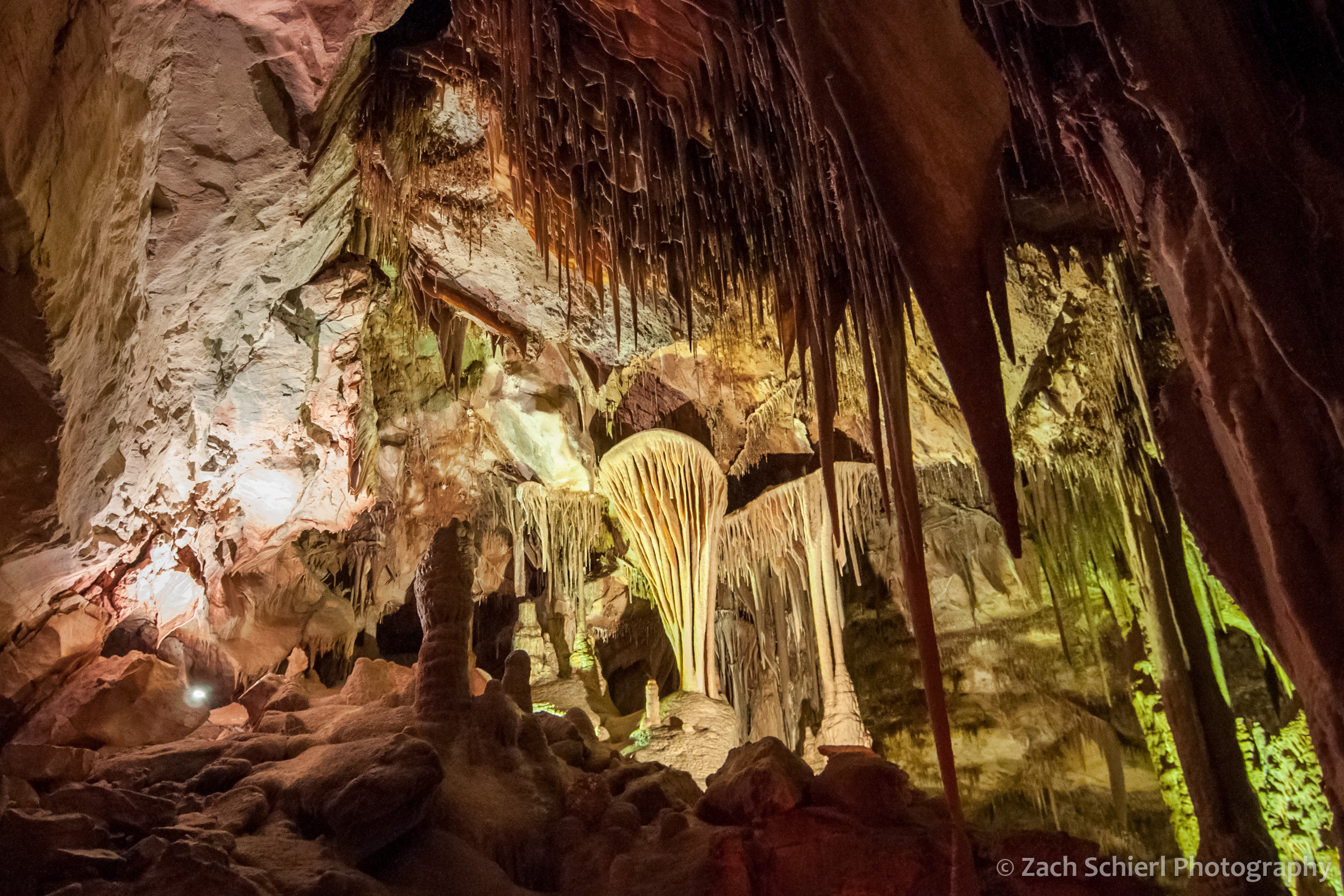 Various cave formations in Lehman Caves