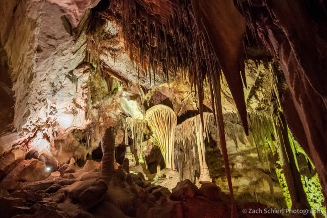 Various cave formations in Lehman Caves