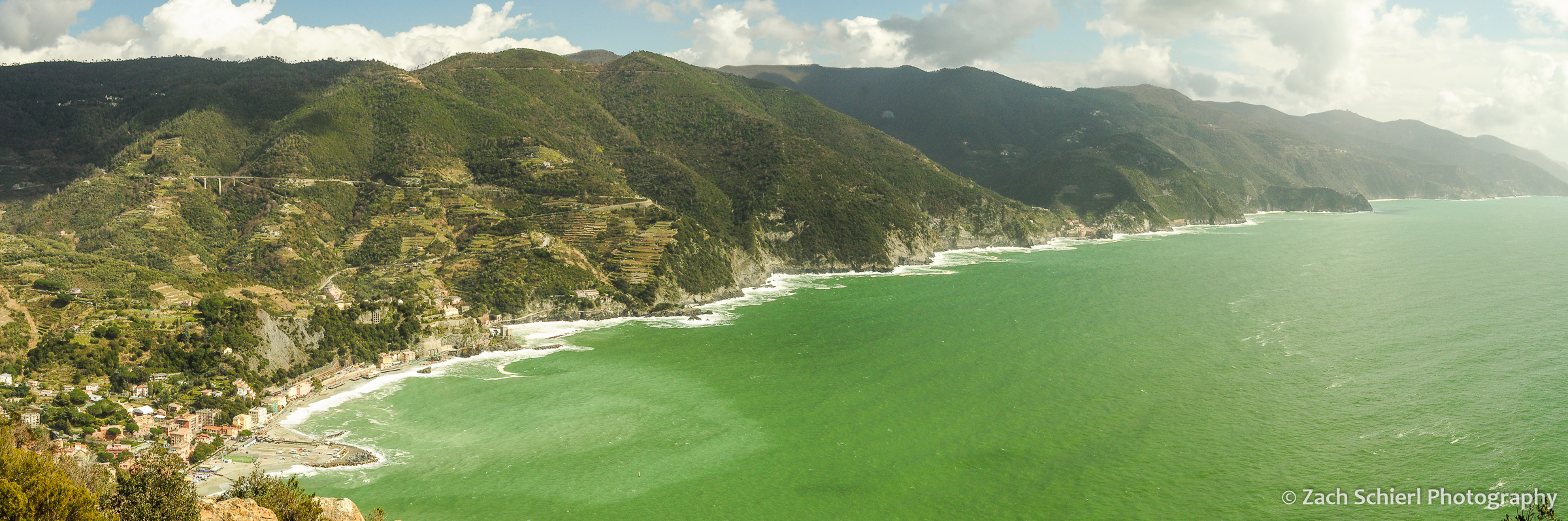 Panorama of the Cinque Terre Coastline